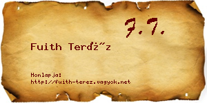 Fuith Teréz névjegykártya